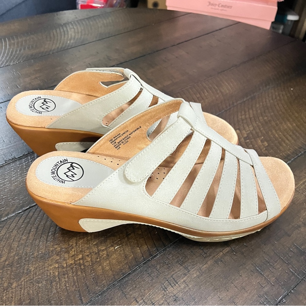 White Mountain Valenci Ice Burn Tan Mules, 11M - Picture 3 of 8